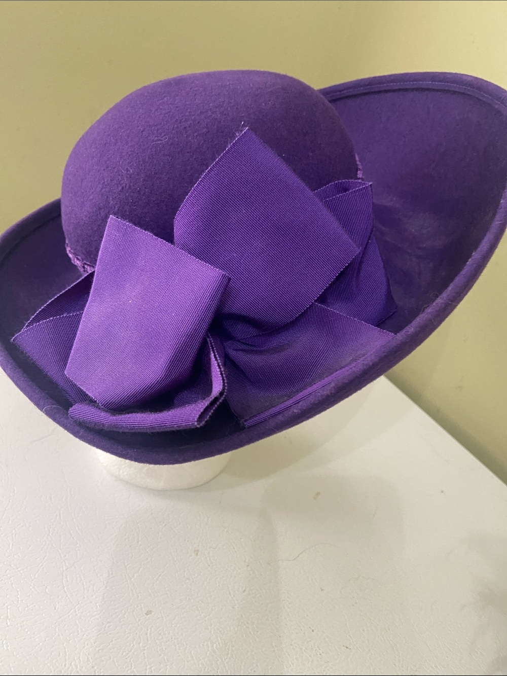 Pretty Purple Dress Hat / Church Hat by Miss Bierner - Picture 3 of 12